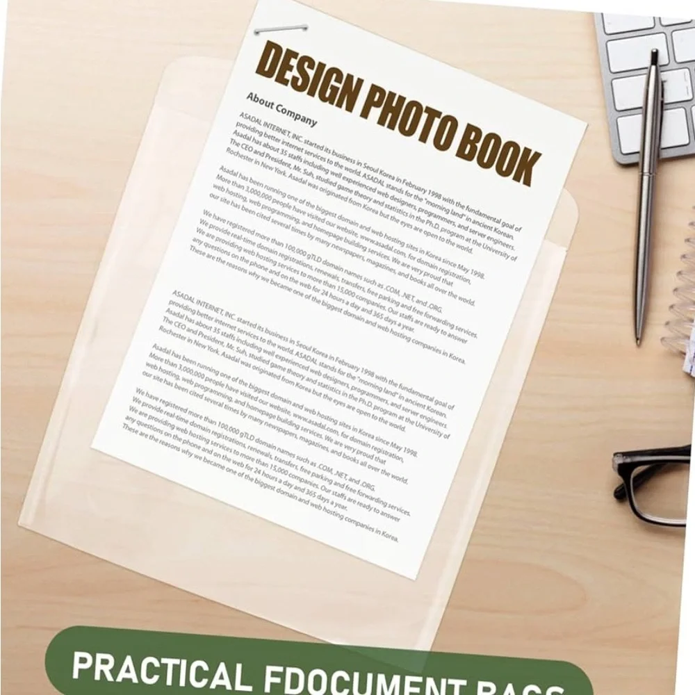 Clear Document Sleeves Set